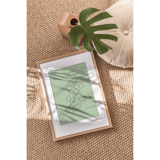 Green Botanical Line Art Poster No.8 - Image 3