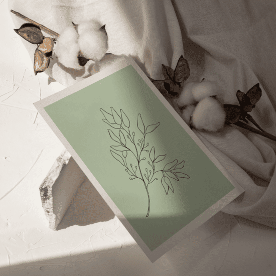 Green Botanical Line Art Poster No.10 - Image 5