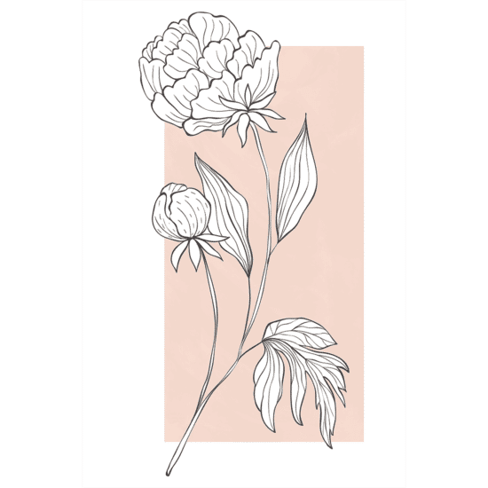 Pink Flowers Poster No.1