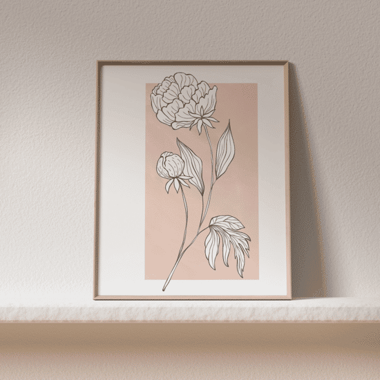 Pink Flowers Poster No.1 - Image 2
