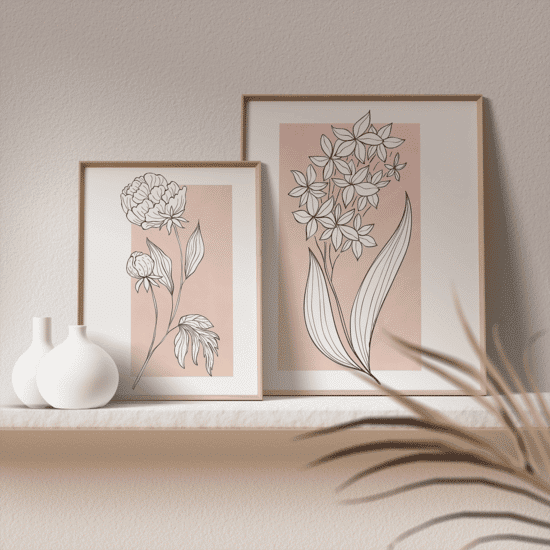 Pink Flowers Poster No.2 - Image 5