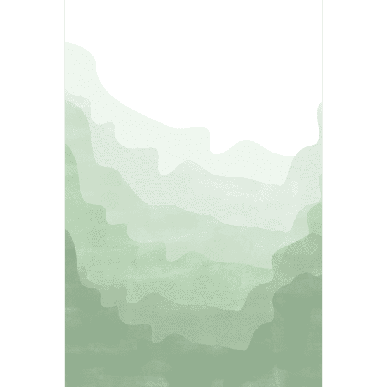 Abstract Green Landscape Poster