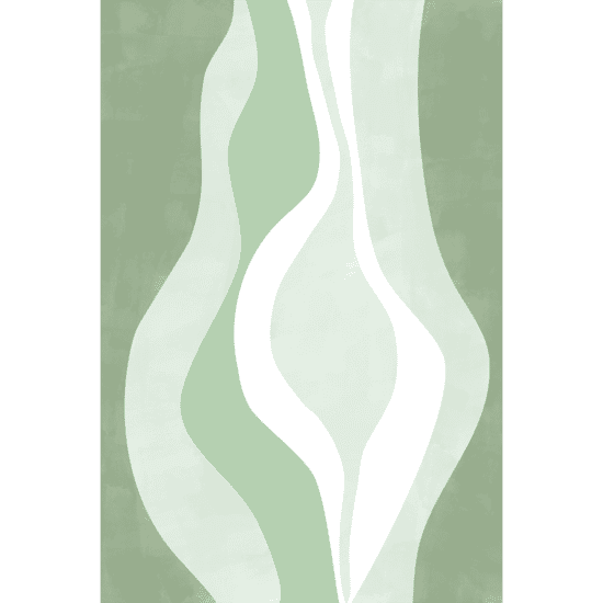 Abstract Green Shapes No.1