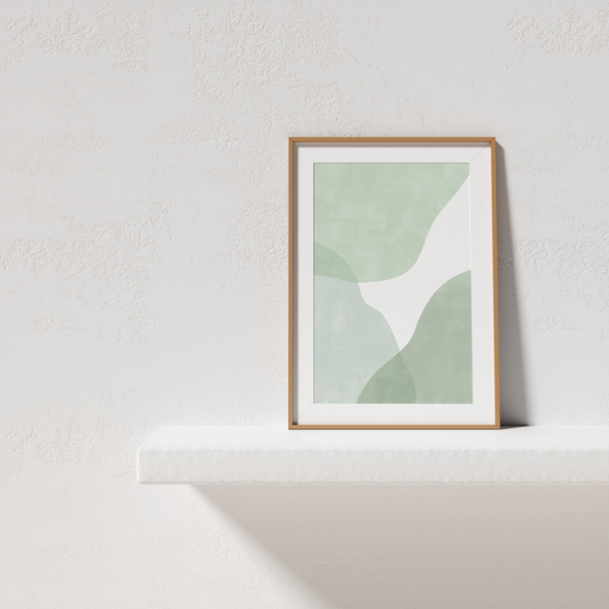 Abstract Soft Green Poster - Image 3