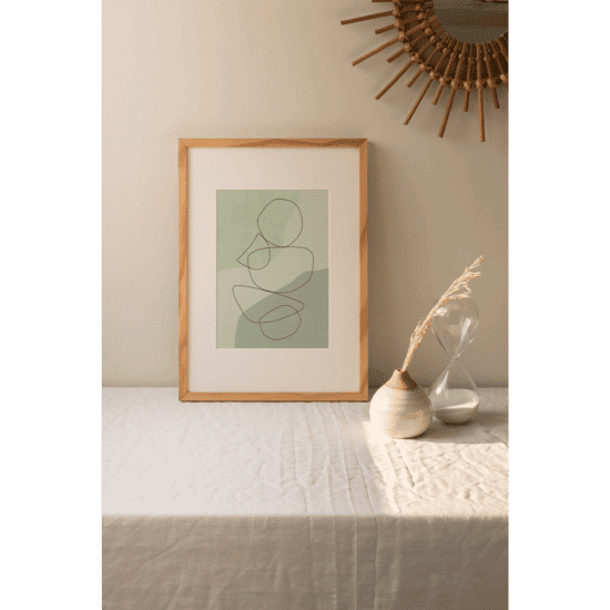 Green Balancing Shapes Poster - Image 4