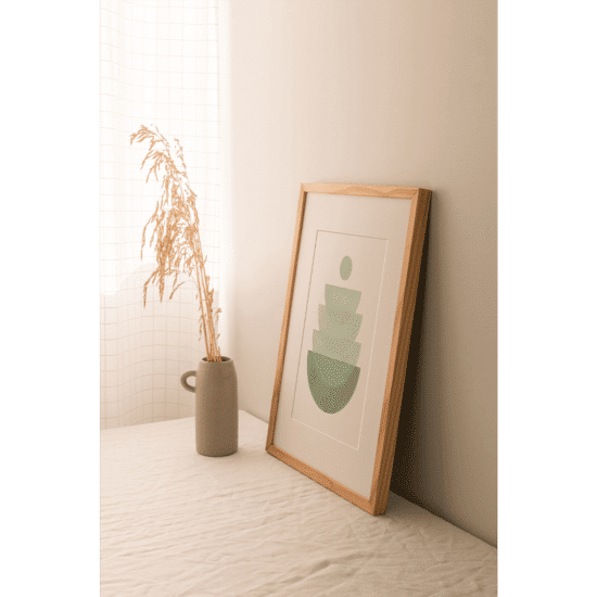 Green Semicircles Poster - Image 4