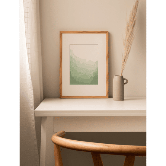 Abstract Green Landscape Poster - Image 4