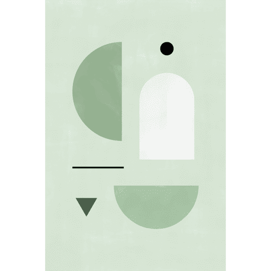 Green Geometrical Poster