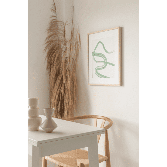 Green Artful Lines Poster No.1 - Image 3