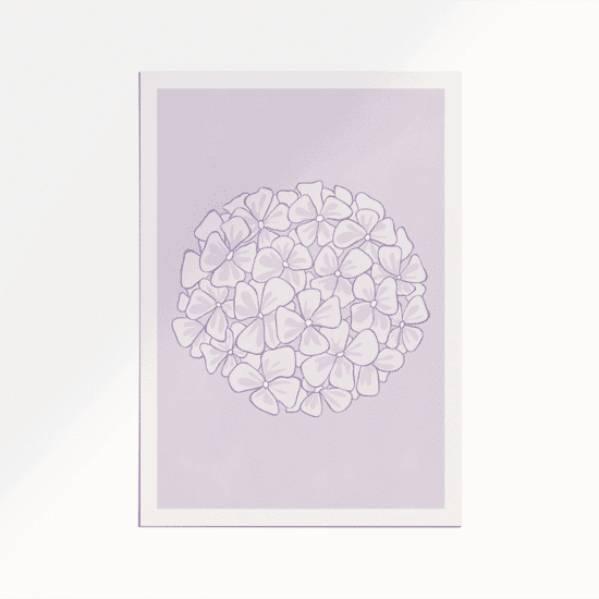 Lilac Hydrangea Poster - Image 5