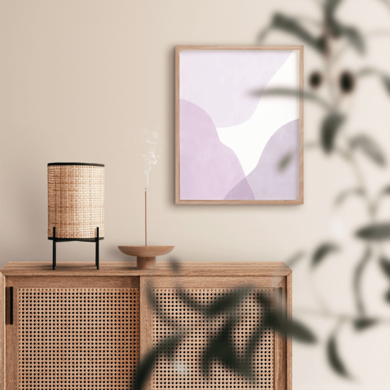 Abstract Lilac Shapes Poster - Image 3