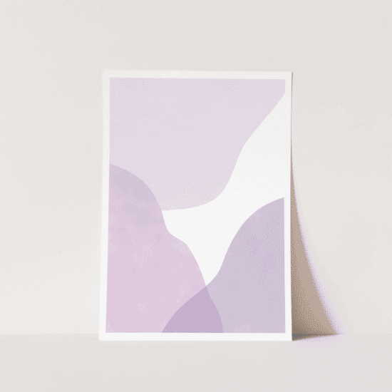 Abstract Lilac Shapes Poster - Image 5