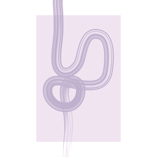 Purple Swirly Stroke Poster