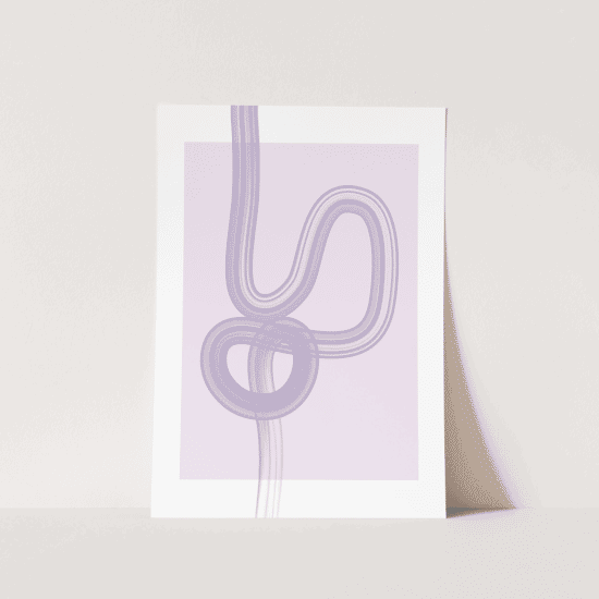 Purple Swirly Stroke Poster - Image 5