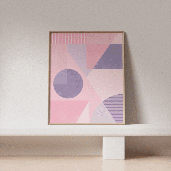 Pastel Geometric Poster - Image 2
