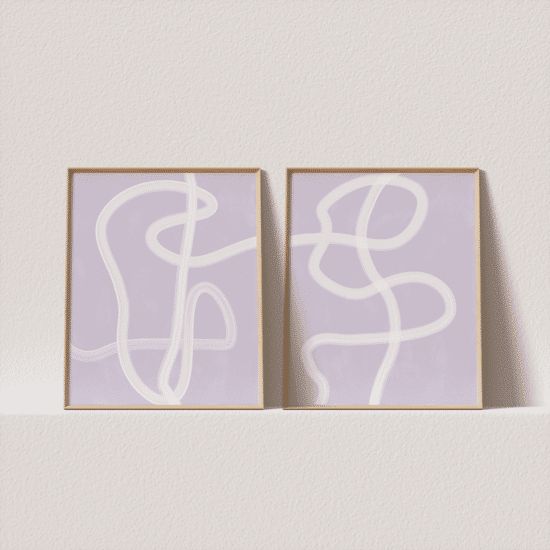 Lilac One Line Poster No.2 - Image 5