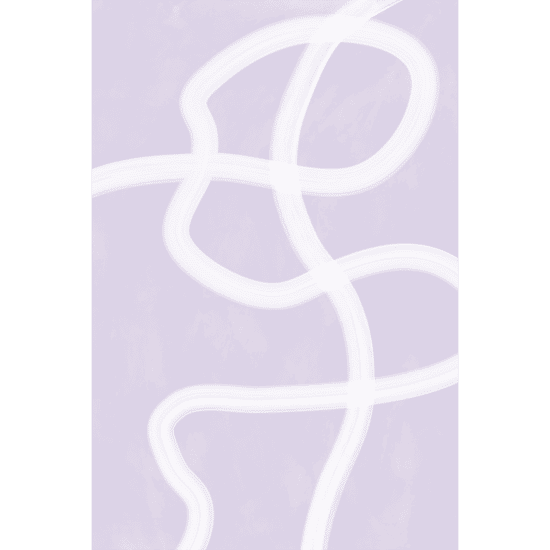 Lilac One Line Poster No.1