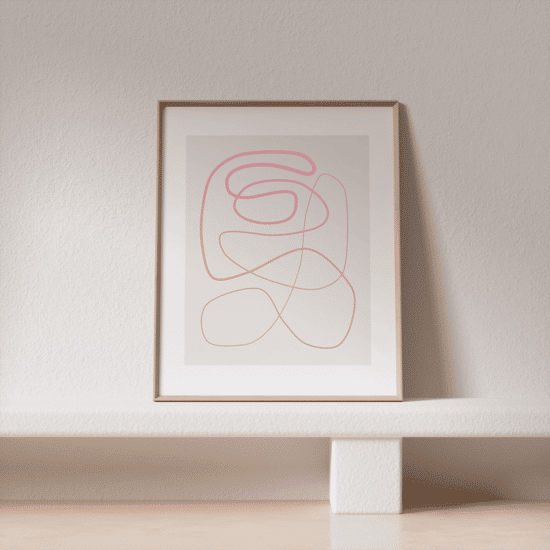 Pink Swirl Poster - Image 2
