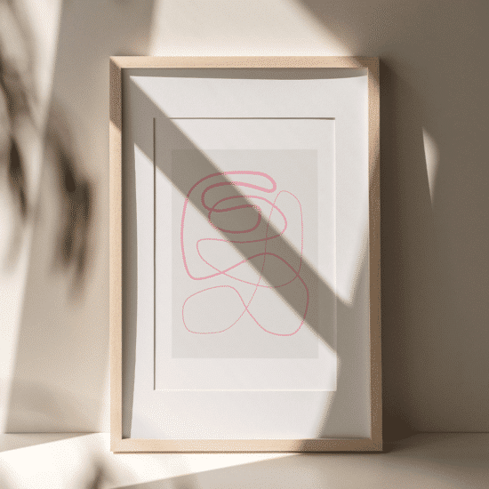 Pink Swirl Poster - Image 3