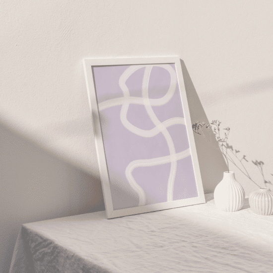 Lilac One Line Poster No.1 - Image 3