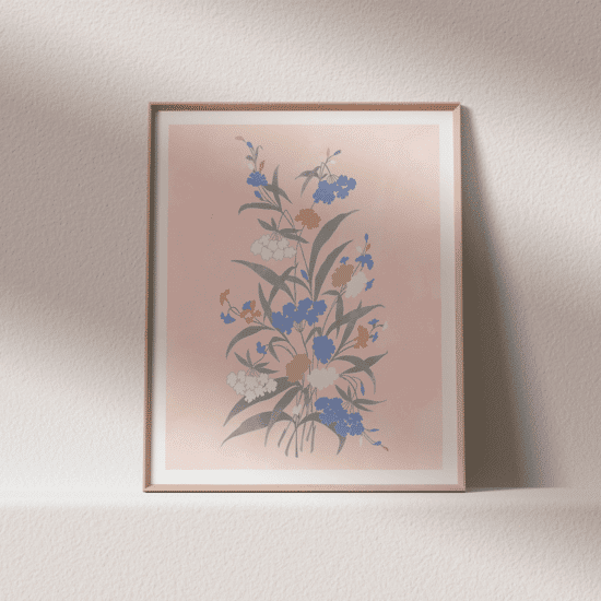 Vintage Pastel Flowers Poster No.1 - Image 3