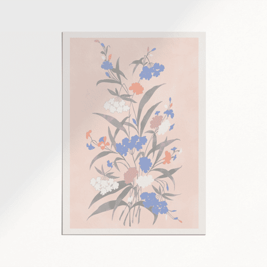 Vintage Pastel Flowers Poster No.1 - Image 5