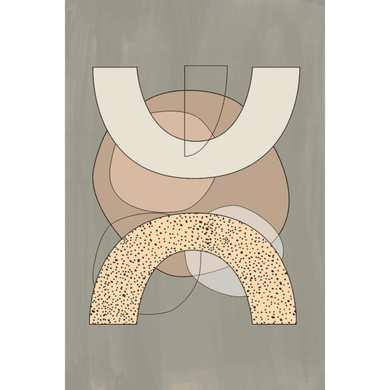 Colourful Shapes Poster No.1