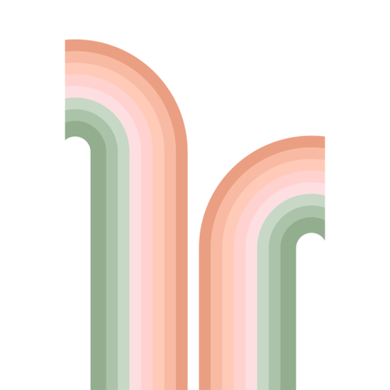 Retro Rainbow Poster
