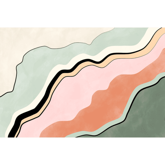 Earthy Aerial Landscape Poster