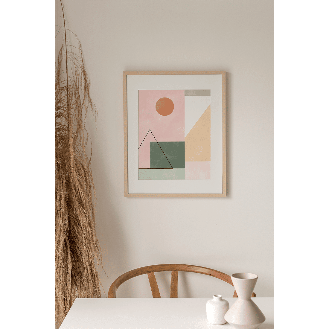 Pink & Green Watercolour Poster No.1 - Image 2