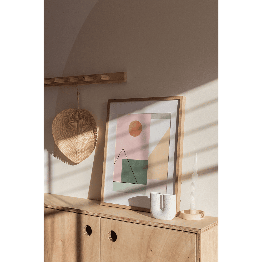 Pink & Green Watercolour Poster No.1 - Image 3