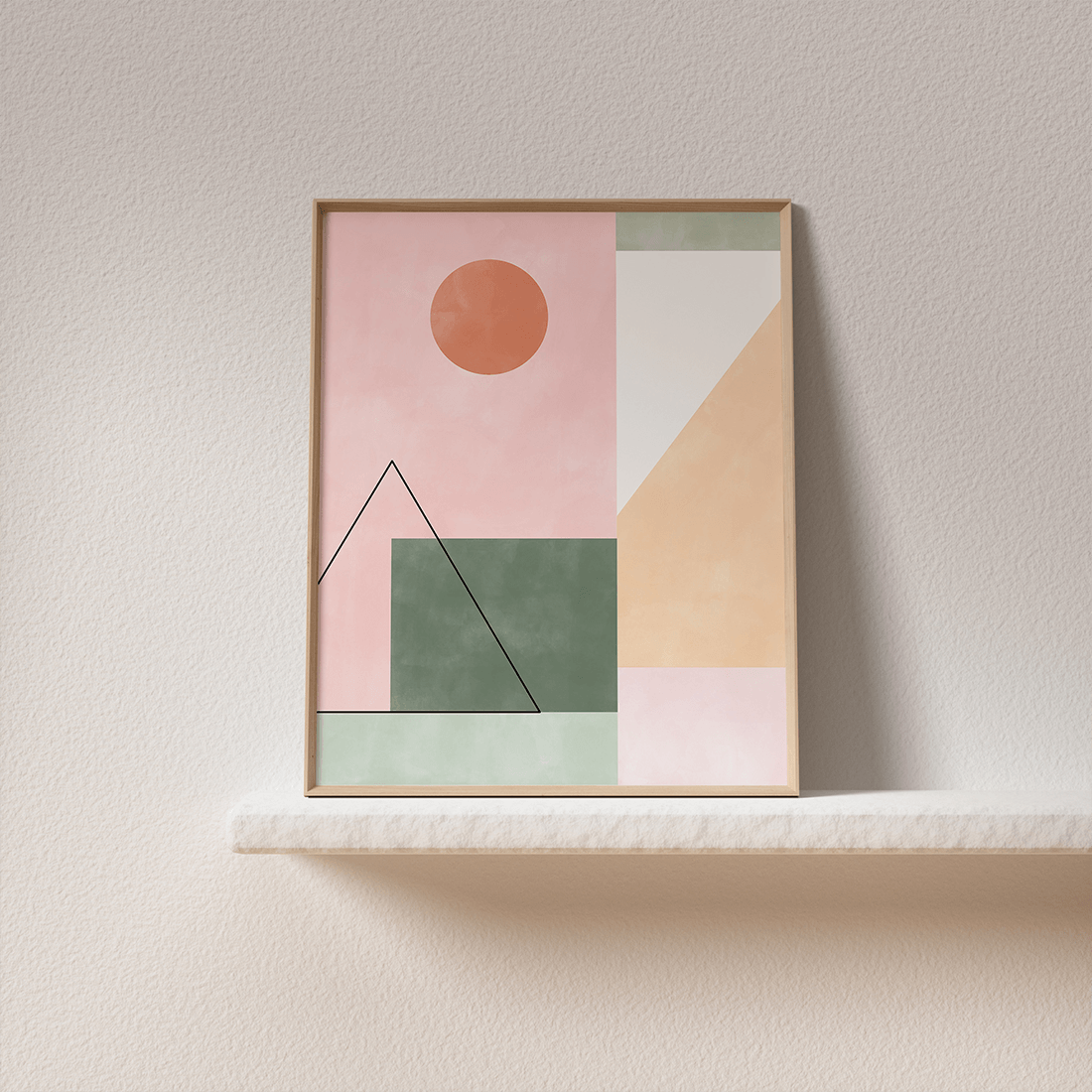 Pink & Green Watercolour Poster No.1 - Image 4