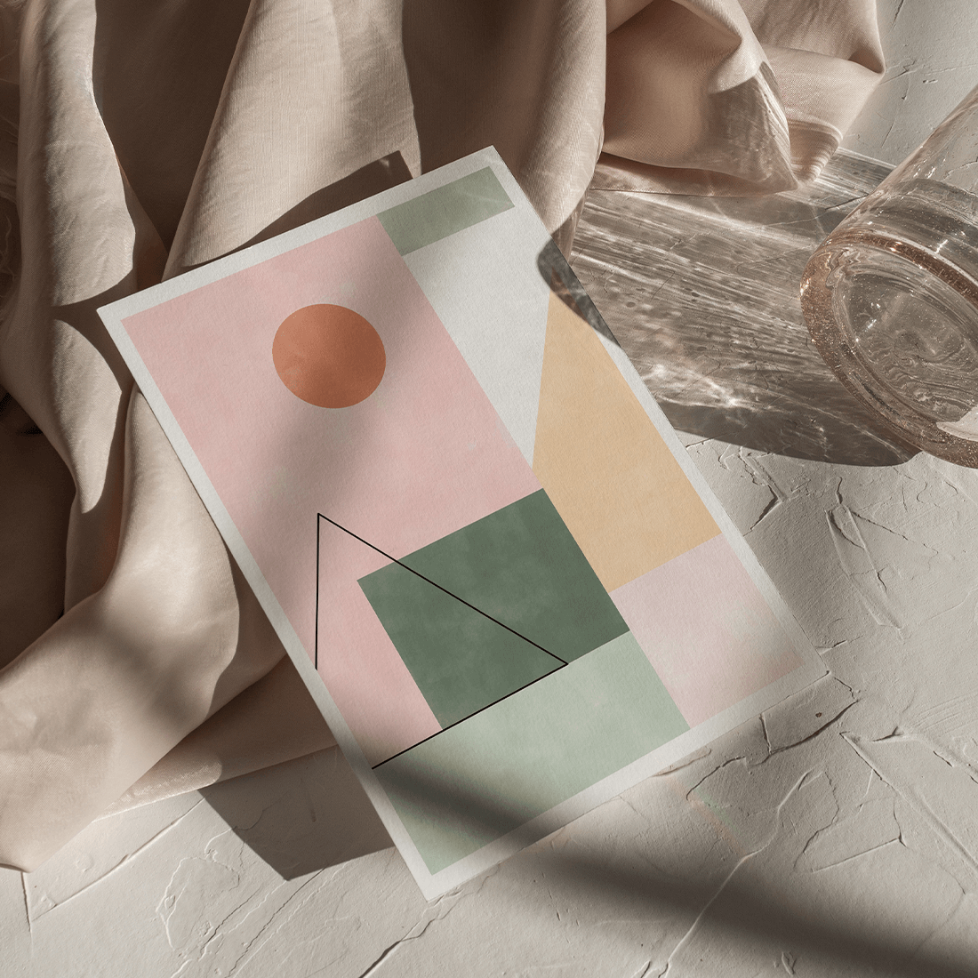 Pink & Green Watercolour Poster No.1 - Image 5