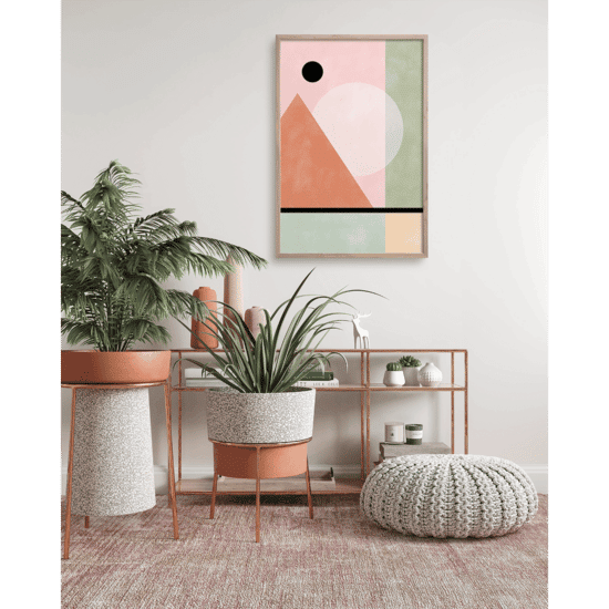 Pink & Green Watercolour Poster No.2 - Image 3