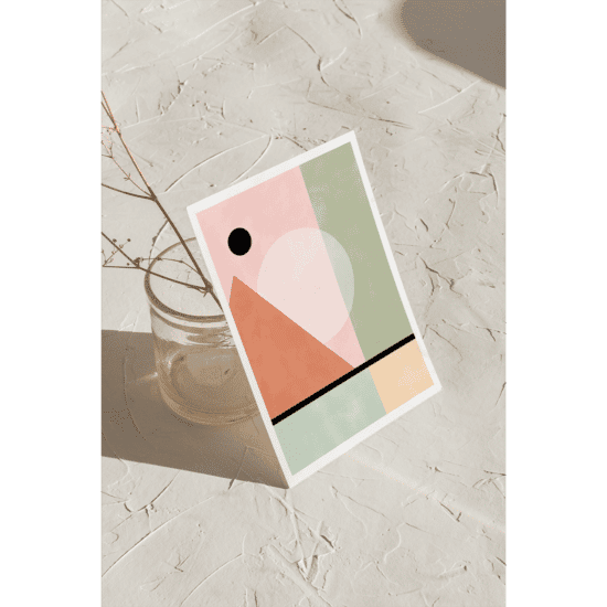 Pink & Green Watercolour Poster No.2 - Image 4