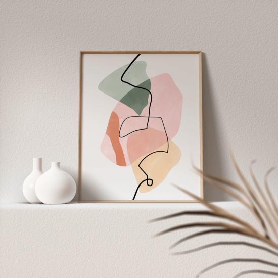 Earthy Shapes & Lines Poster - Image 4