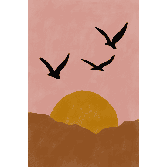 Pink Sunset Poster No.2