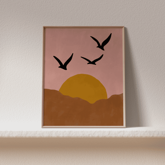 Pink Sunset Poster No.2 - Image 4