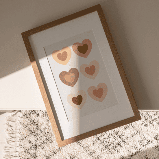 Hearts Illustration Poster - Image 3