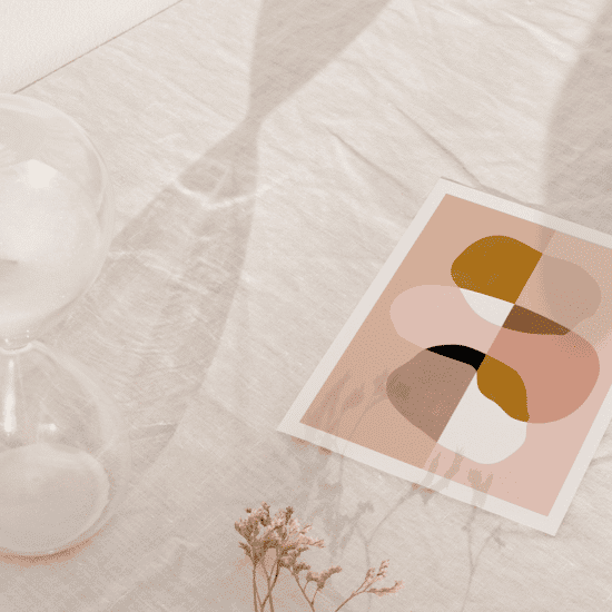 Pink Balancing Shapes Poster No.1 - Image 5