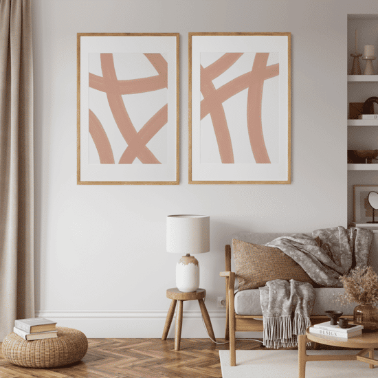Pink Paint Stroke Poster No.2 - Image 5