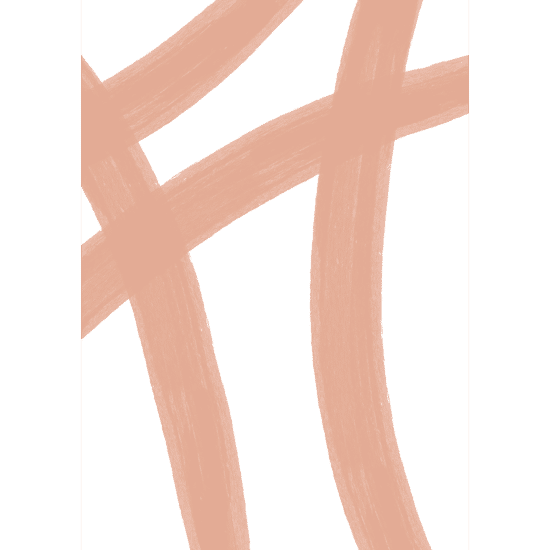 Pink Paint Stroke Poster No.1