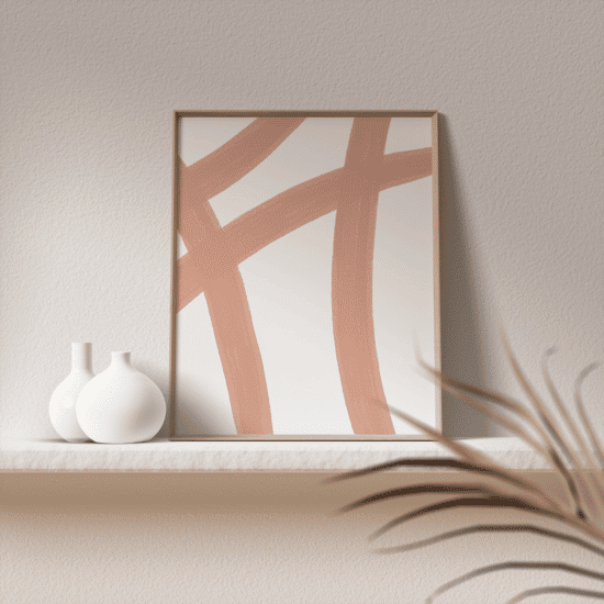 Pink Paint Stroke Poster No.1 - Image 2