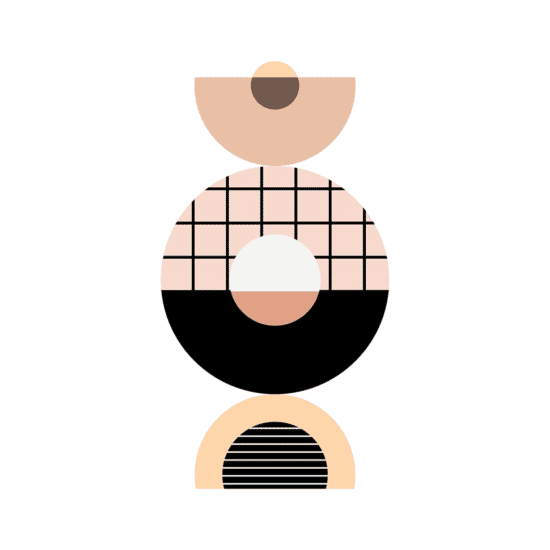 Geometric Blush Pink Poster No.1
