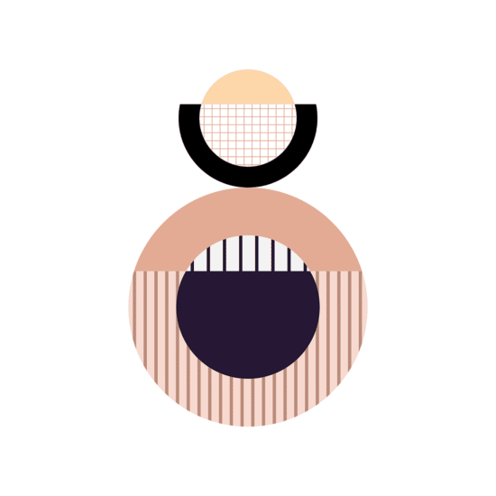 Geometric Blush Pink Poster No.2
