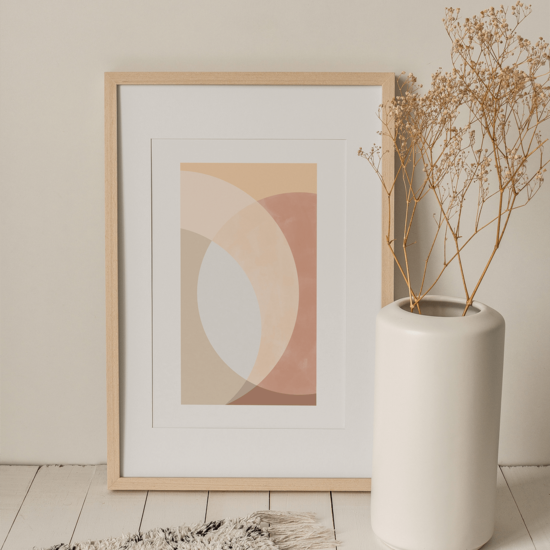 Blush Geometric Poster No.2 - Image 4