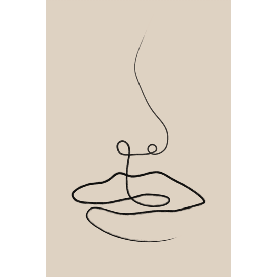 Face One Line Poster