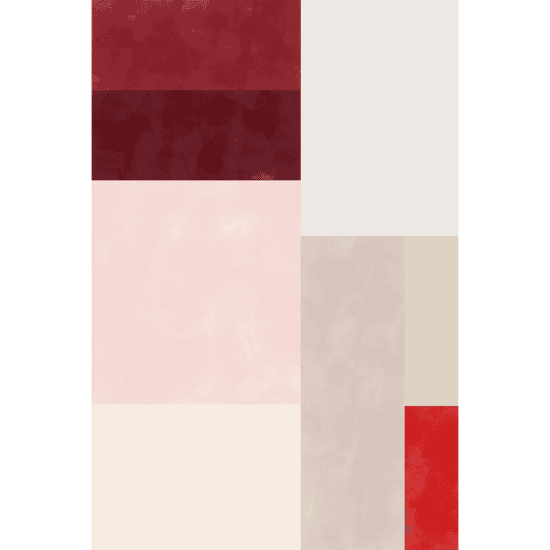 Red & Pink Colour Block Poster