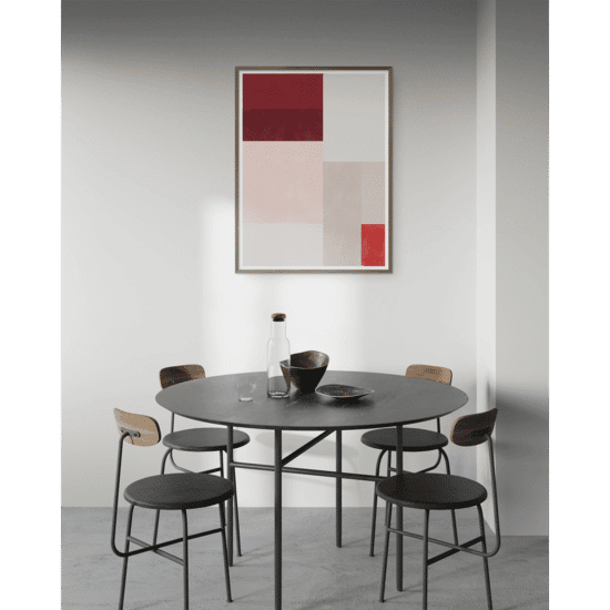 Red & Pink Colour Block Poster - Image 4