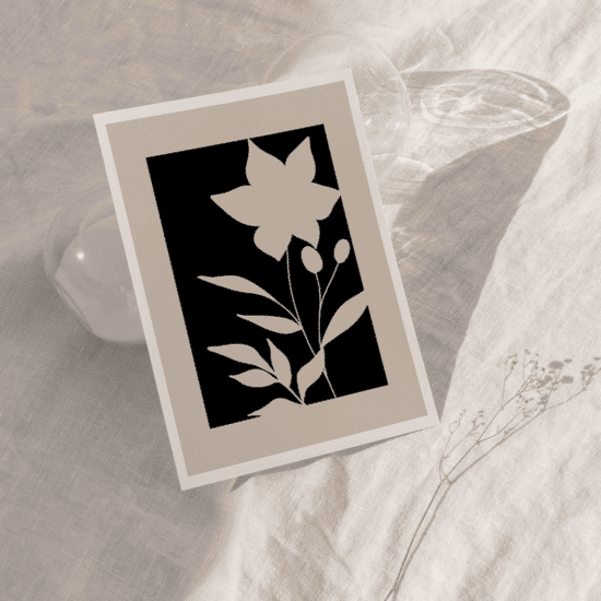 Flower Silhouette Poster No.1 - Image 5